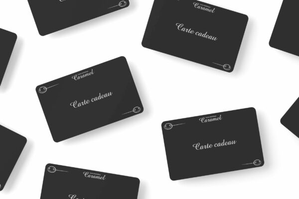 carte cadeau noir et blanc